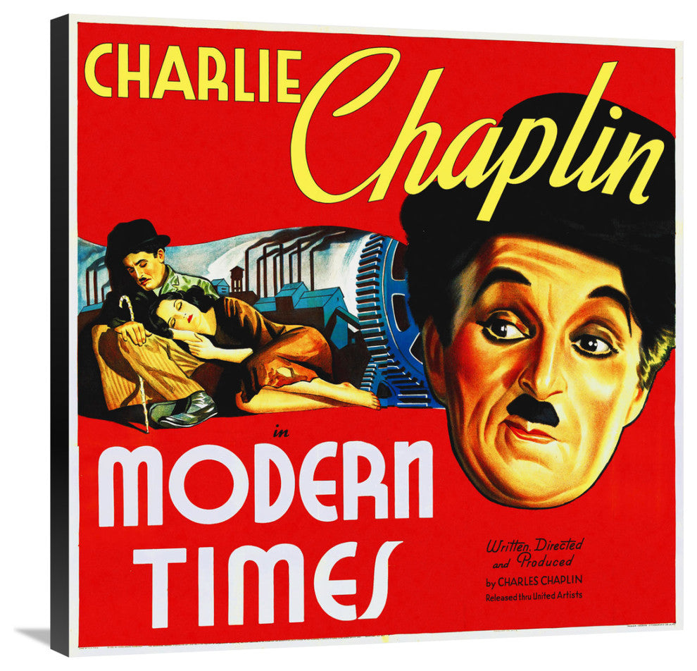 "Modern Times, 1936" Stretched Canvas Giclee by Hollywood Photo Archive, 30x30"