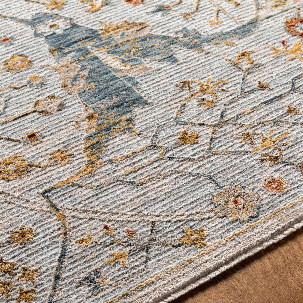 Reina REN-2301 Light Gray Machine Woven 2' x 3' Rug