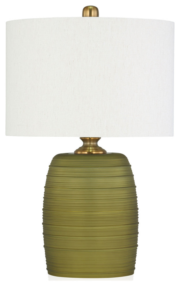 Fiona 24" Green Glass Table Lamp