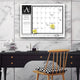 Ready2HangArt Monogram Dry Erase Monthly Calendar on ArtPlexi, Letter E