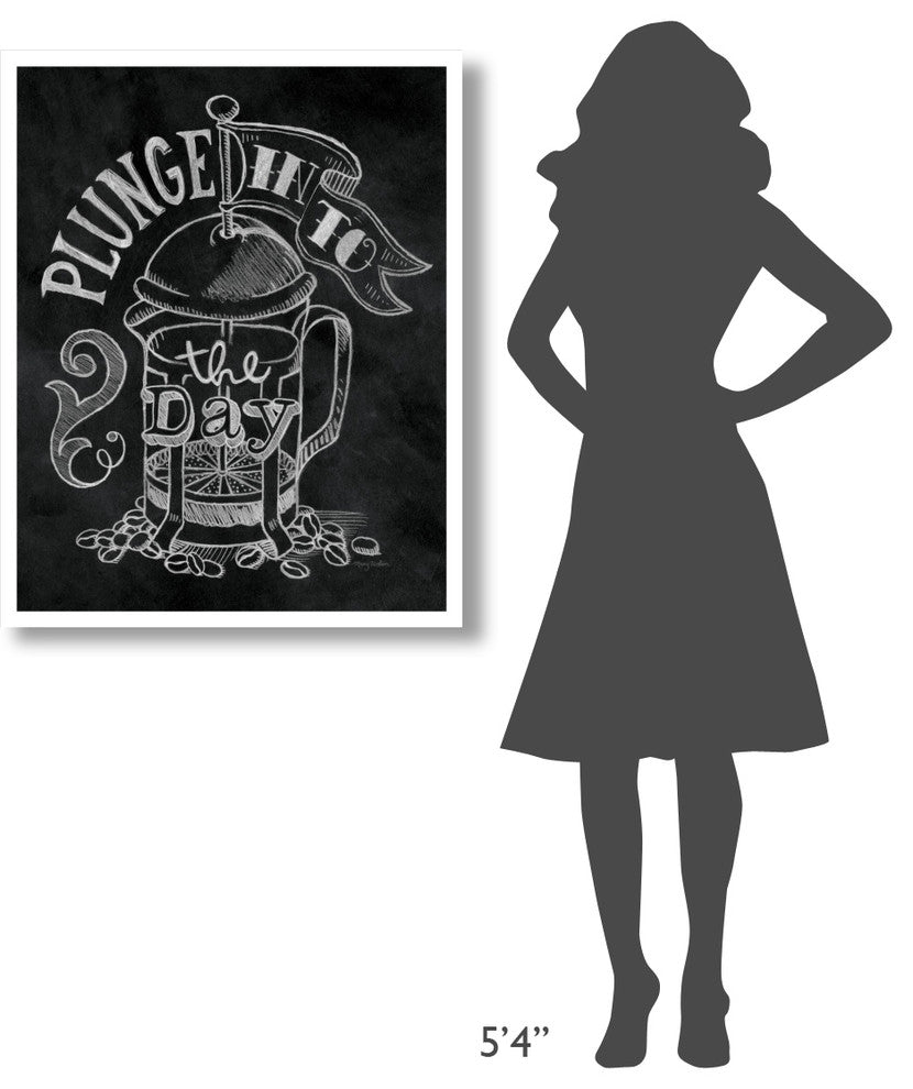 "Plunge Into the Day" Digital Paper Print by Mary Urban, 30"x37"