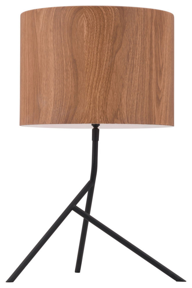 Table Lamp, Steel Metal, Brown, Black, Kitchen Lounge Bistro Lobby Hospitality