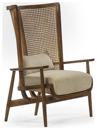 Wingman Cane Accent Chair