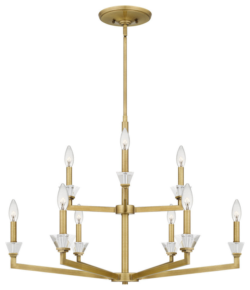 Quoizel LOT5034AB 9-Light Chandelier, Lottie