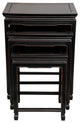 Rosewood Nesting Tables, Antique Black