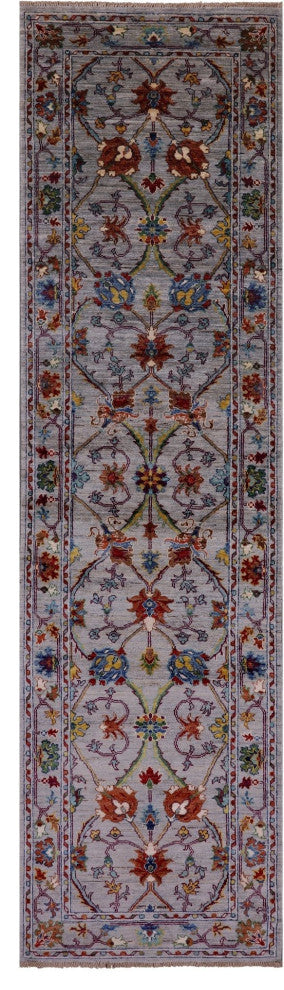 Runner Persian Tabriz Hand Knotted Rug 2' 8" X 9' 11" Q5735