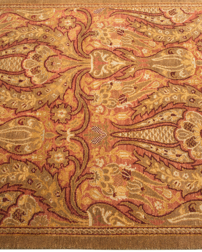 Mogul, One-of-a-Kind Hand-Knotted Runner Pink, 2'7"x9'2"