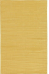 Unique Loom Gold Solid Williamsburg 5' 0 x 8' 0 Area Rug