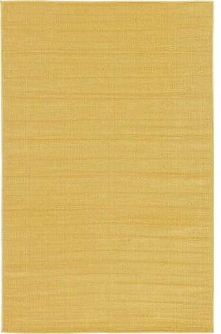 Unique Loom Gold Solid Williamsburg 5' 0 x 8' 0 Area Rug