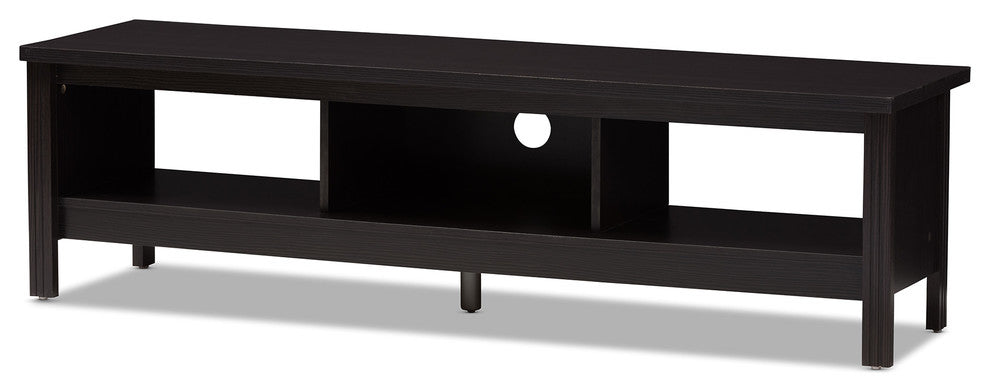 Callie Moderm, Contemporary Wenge Brown TV Stand