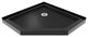 SlimLine 36"x36" Neo-Angle Shower Base, Black Finish