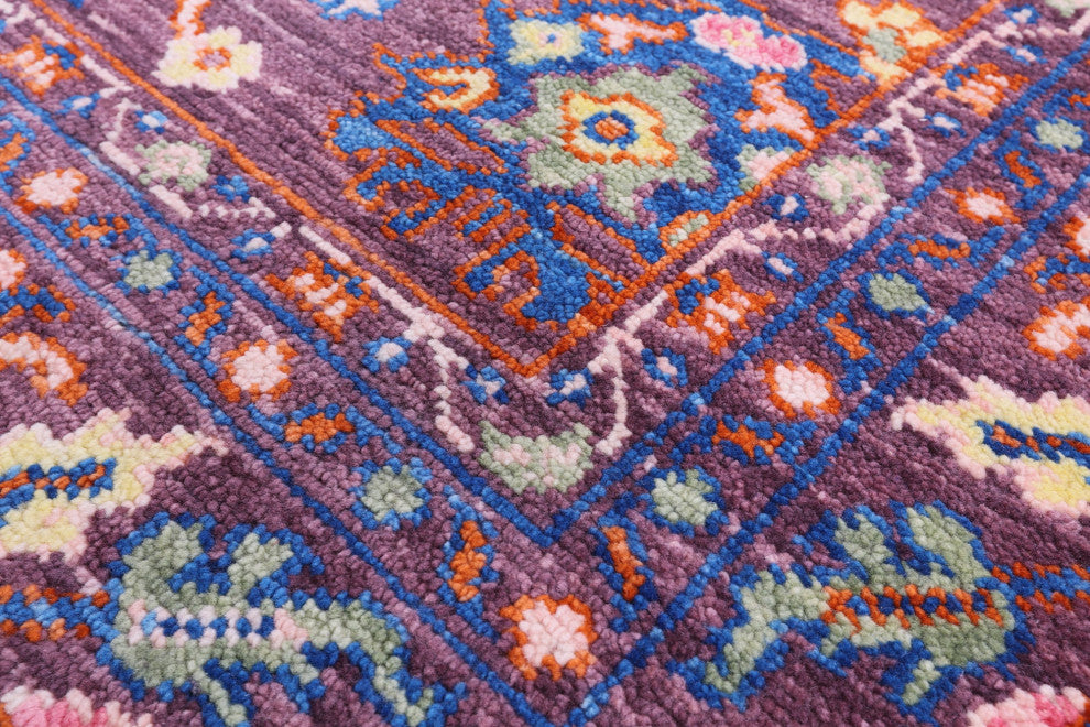 Turkish Oushak Hand Knotted Wool Rug 6' 2" X 9' 0" - Q15365