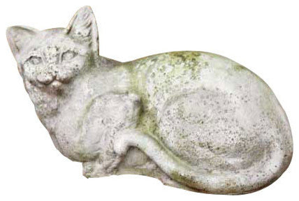 House Cat 8, Long Down Tail Garden Animal Statue