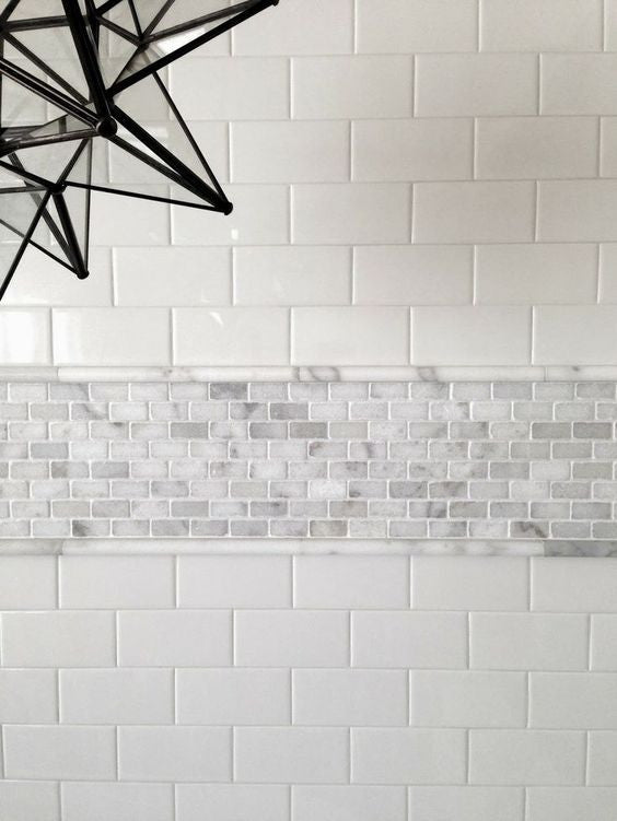 Carrara White Marble Venato Carrera Pencil Liner Trim Molding Honed, 1 piece