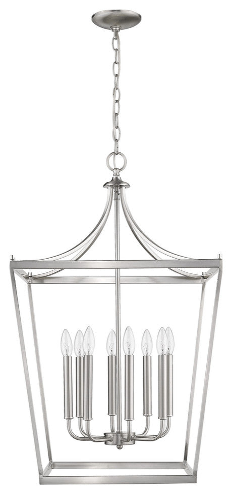 Kennedy 8-Light Satin Nickel Pendant
