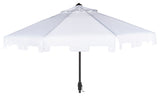 Safavieh Zimmerman Market Outdoor Umbrella With Flap, White