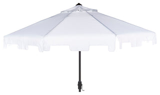 Safavieh Zimmerman Market Outdoor Umbrella With Flap, White