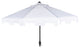 Safavieh Zimmerman Market Outdoor Umbrella With Flap, White