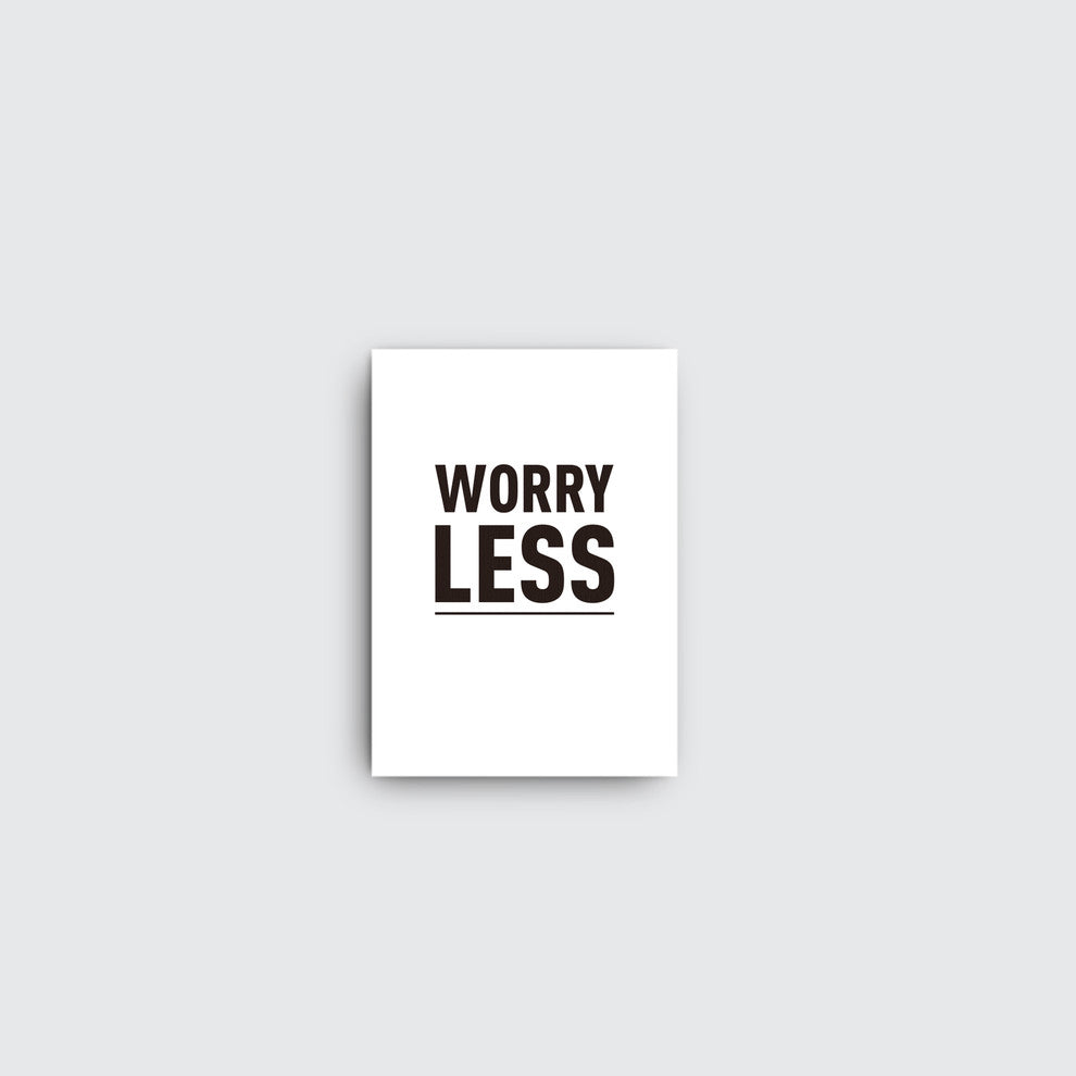 Mod Made "Worry Less" Canvas Wall Art, 11"x16"