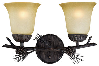 Sierra 2-Light Vanity Light, Black Walnut