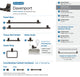 Amerock Davenport Transitional Towel Bar, Oil Rubbed Bronze, 24" Center-to-Cente