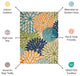 Nourison Aloha 2' x 6' Navy Multicolor Outdoor Rug