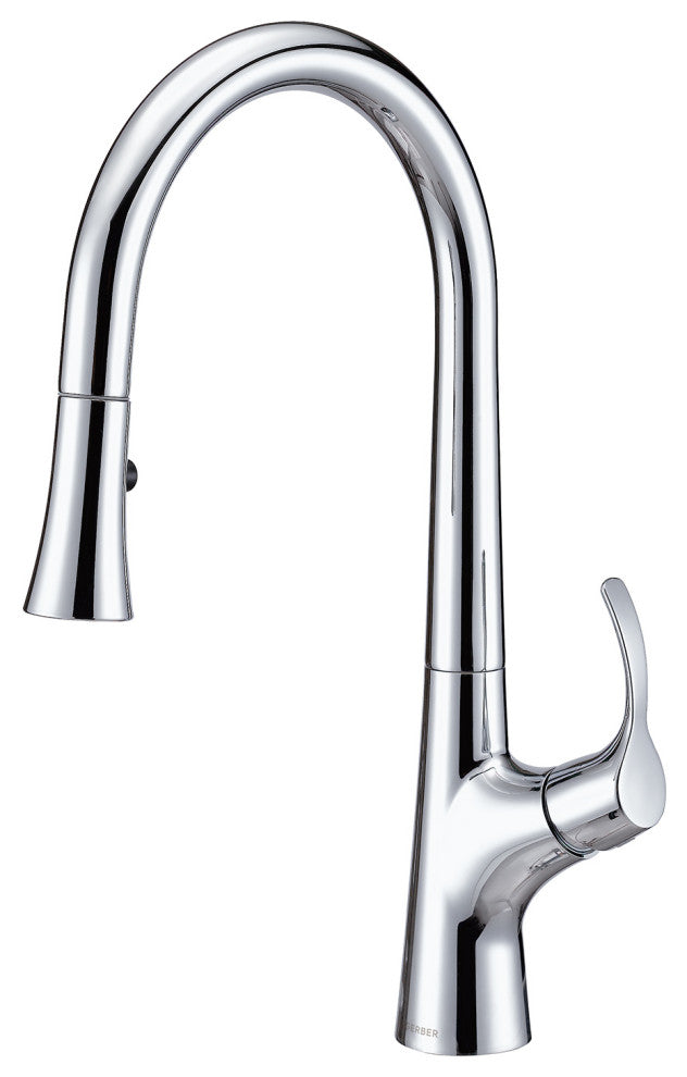 Antioch Single Handle Pull-Down Kitchen Faucet w/ Snapback, Chrome