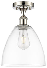 Innovations 516-1C-PN-GBD-92 1 Light Semi-Flush Mount, Polished Nickel