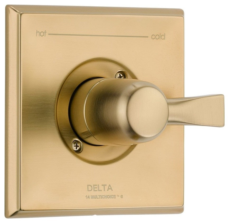 Delta Dryden Monitor 14 Series Valve Only Trim, Champagne Bronze, T14051-CZ