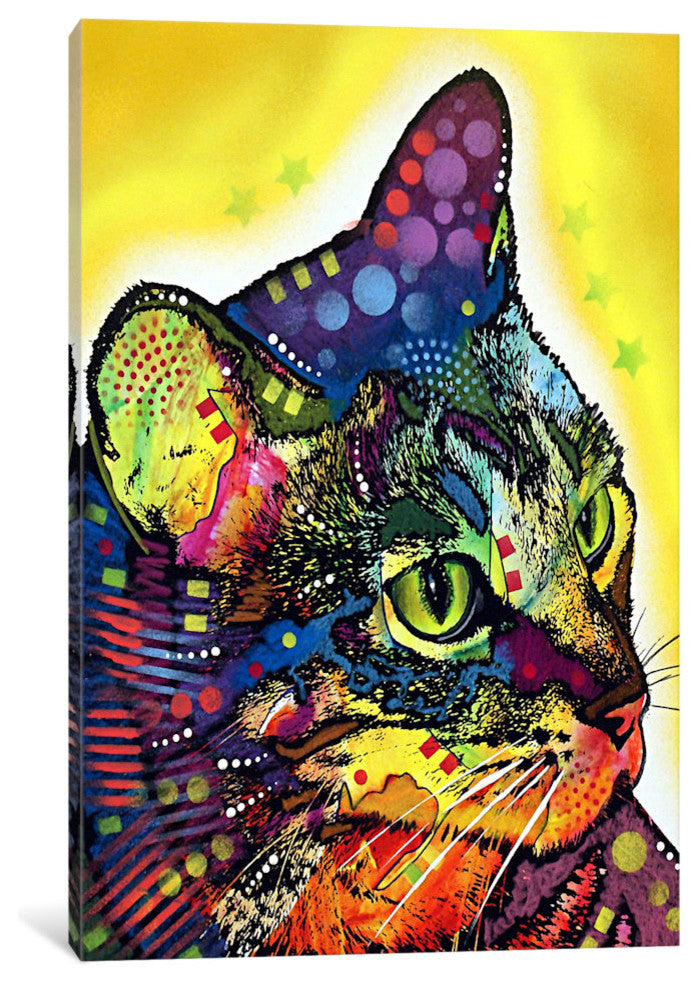 "Confident Cat" Wrapped Canvas Art Print, 18x12x1.5