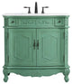 Bathroom Vanity, Vintage Mint, 36", Single Sink