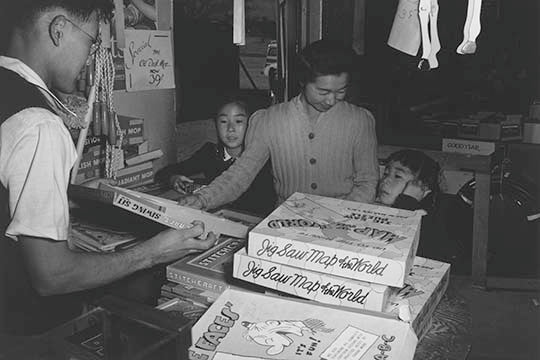 Mrs. Yaeko Nakamura and Family Buying Toys with Fred Moriguchi