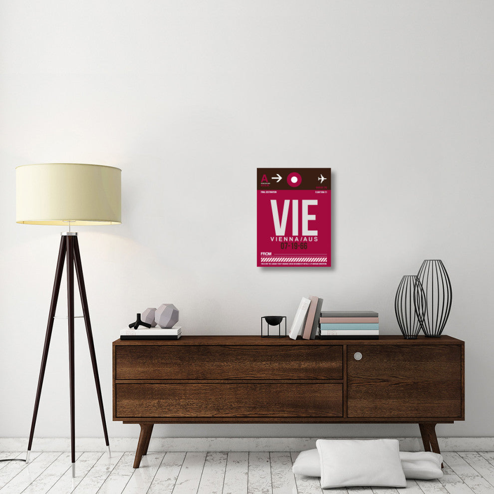 "VIE Vienna Luggage Tag 2" Fine Art Print