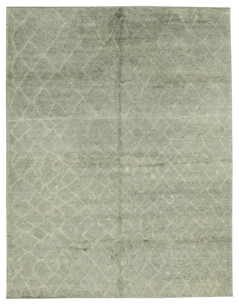 Rug N Carpet - Handmade Decorative 9' 2'' x 11' 10'' Moroccan Area Rug