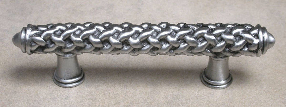 Woven Motif Pull, Oil Rub Bronze