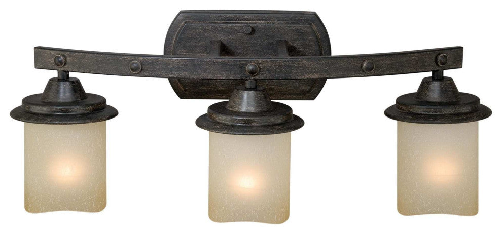 Vaxcel Lighting W0147 Halifax 3 Light Vanity Light - Black Walnut