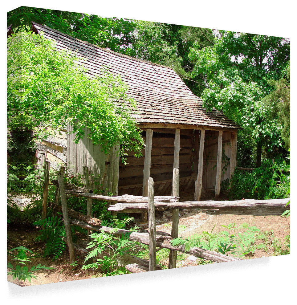Audrey ''Old Cabin In Woods'' Canvas Art