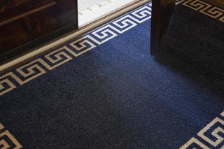 Unique Loom Navy Blue Athens Modern 2' 0 x 6' 0 Runner Rug