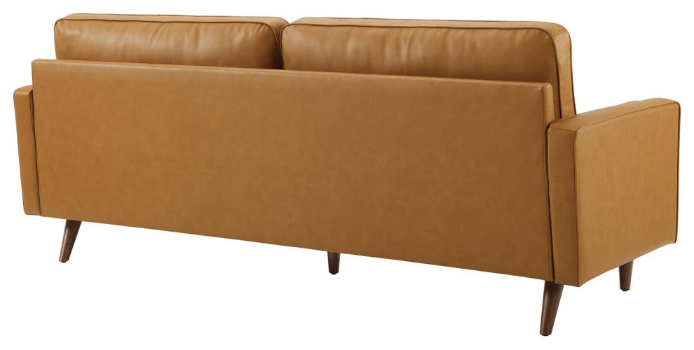 Valour 81" Leather Sofa, Tan