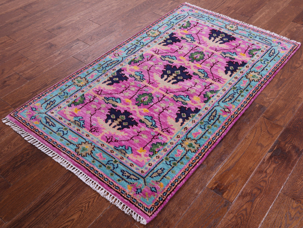 3' 0" X 5' 3" Turkish Oushak Handmade Wool Rug - Q15475