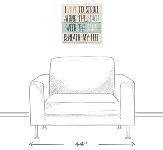 Sand Beneath My Feet Wall Art, 16"x16"