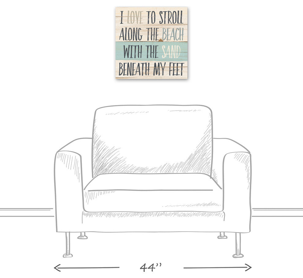 Sand Beneath My Feet Wall Art, 16"x16"