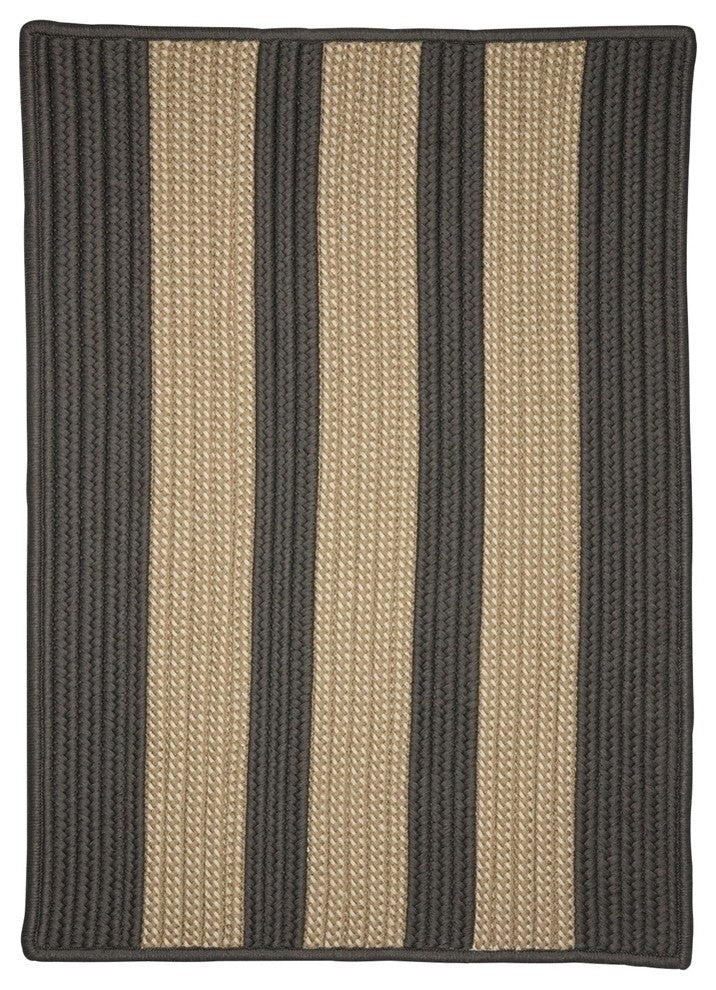 Colonial Mills Boat House BT29 Gray Indoor/Outdoor Area Rug, Square 8'x8'
