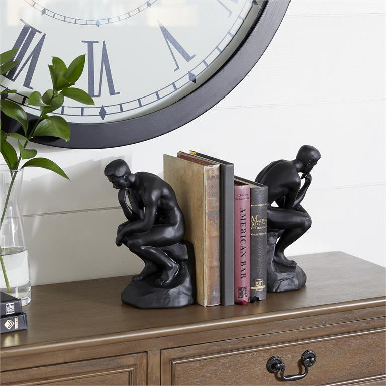 Black Vintage People Bookends