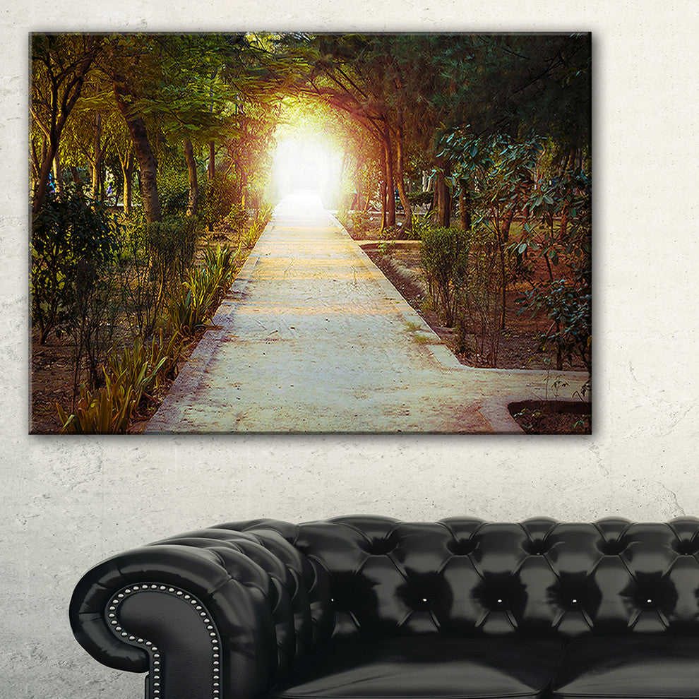"Path to Magical Mystery Woods" Landscape Canvas Photo Print, 32"x16"