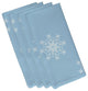 Decorative Holiday Napkin, Set of 4, Light Blue