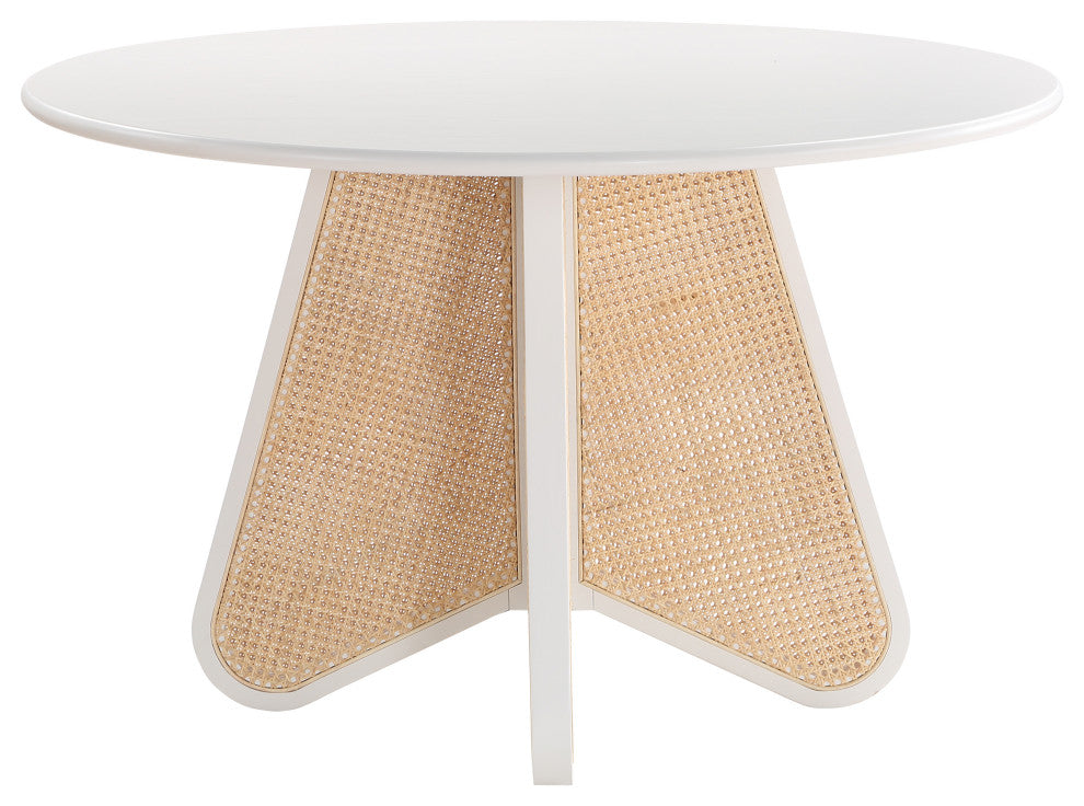 Butterfly Dining Table, White Finish