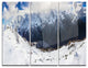 "Winter Mountain in Svaneti" Photo Metal Wall Art, 3 Panels, 36"x28"