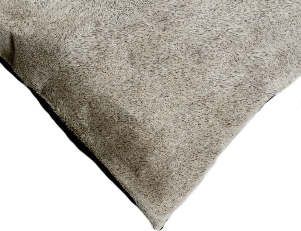 12"x20" Torino Cowhide Pillows, Set of 2, Gray
