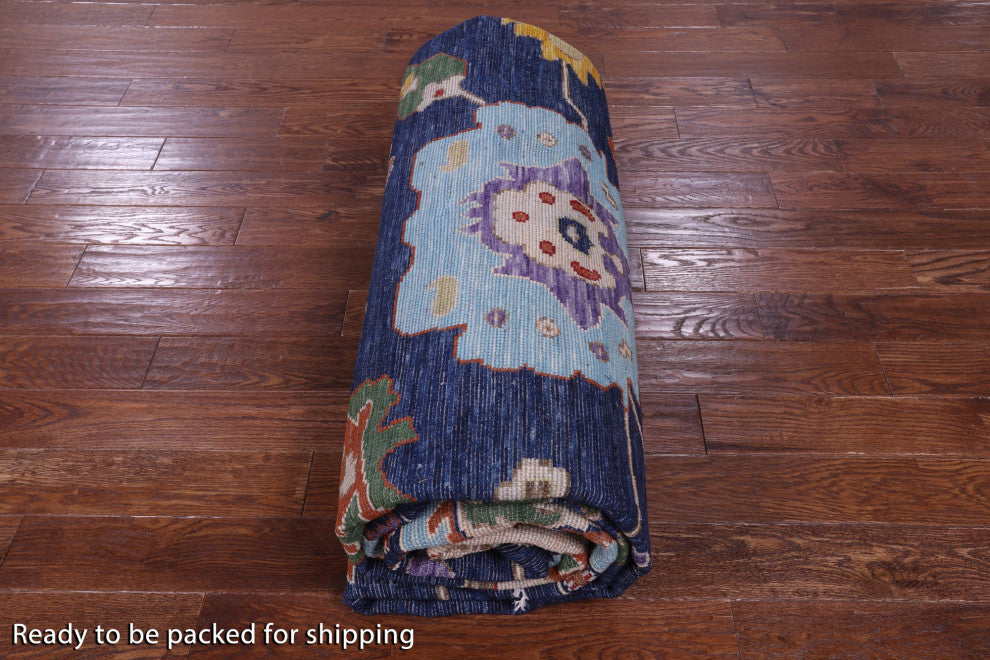 Turkish Oushak Hand Knotted Wool Rug 10' 4" X 14' 4" - Q15835